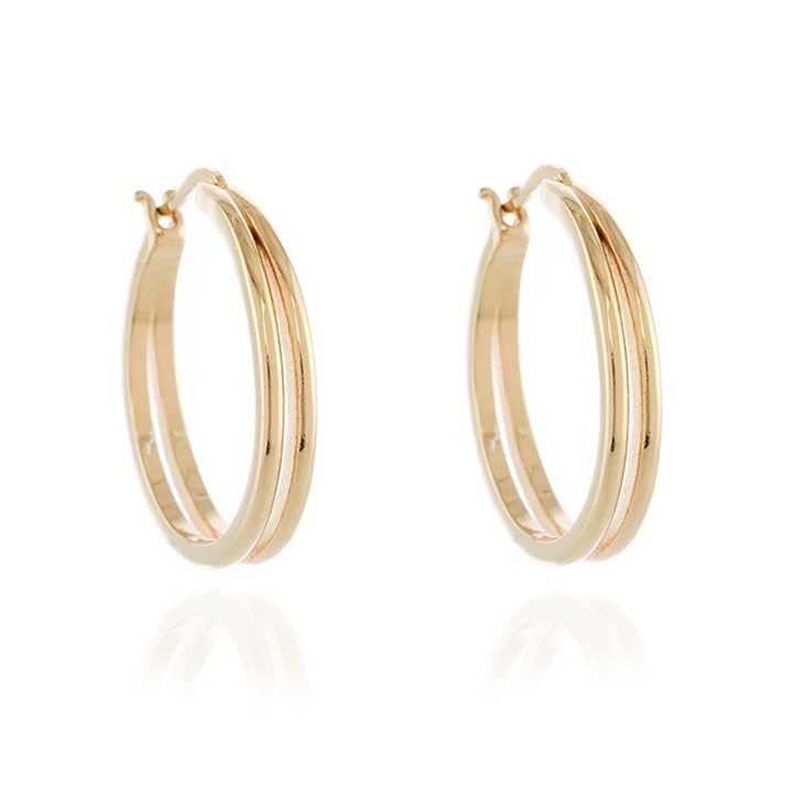 Cachet Lana Gold Tone Hoop Earrings - J7477