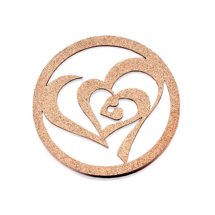 Quoins QMOD10LR  Reflection Of The Heart Gold Plated Coin - Large - J7534