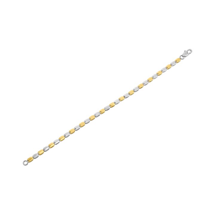 VIVA Two Tone Flat Bead Bracelet - J76154