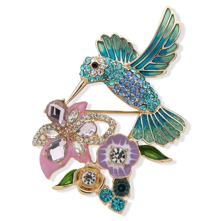 Anne Klein Hummingbird Brooch - J78237