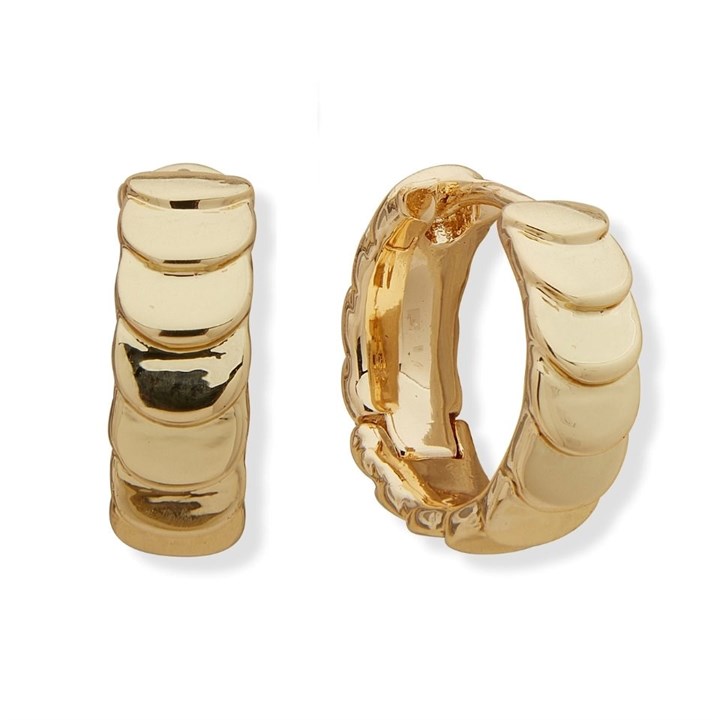 Anne Klein Gold Tone Hoop Earrings - J78368