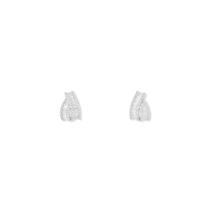 Crystal Allure CZ Kiss Stud Earrings - J79108