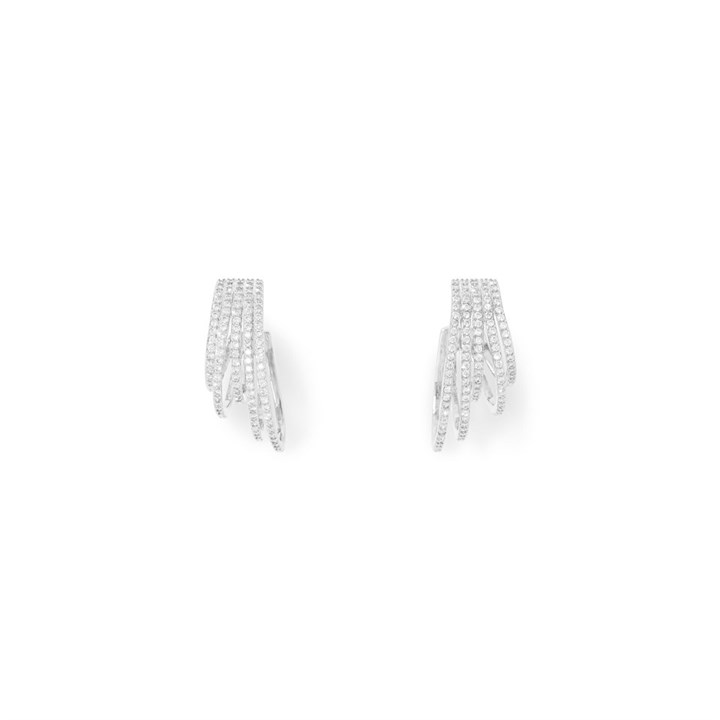 Crystal Allure CZ Multi Hoop Earrings - J79111