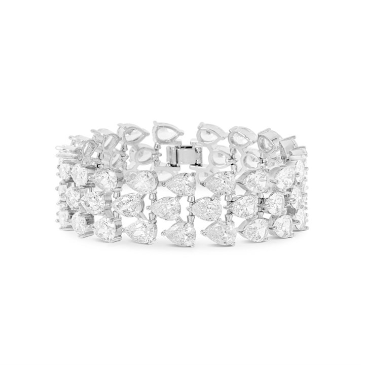 Crystal Allure CZ Teardrop Bracelet - J79113
