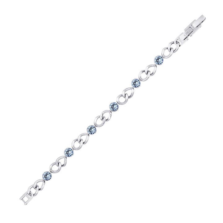 Crystal Allure Light Sapphire Crystal Link Bracelet - J80103