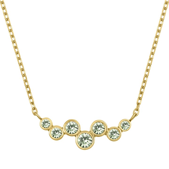 Crystal Allure Chrysolite Crystal Gold Tone Necklace - J80110