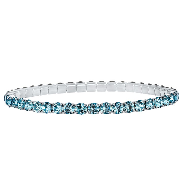 Crystal Allure Aqua Crystal Elastic Bracelet - J80118
