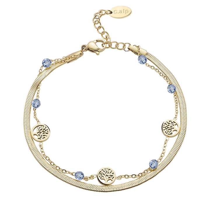 Crystal Allure Light Sapphire Crystal Layered Bracelet - J80120