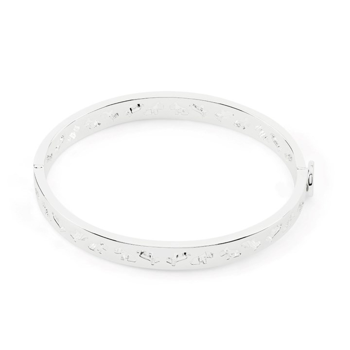 Radley RYJ3259S Silver Tone Cut Out Dog Bangle - J81907
