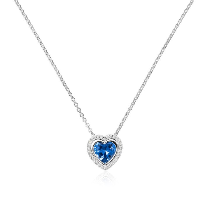 Radley RYJ2477S Silver Tone Blue CZ Necklace - J81926