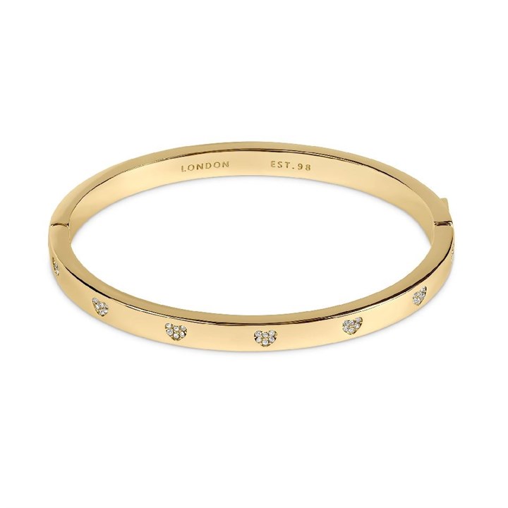 Radley RYJ3554S Gold Tone Heart CZ Bangle - J81943