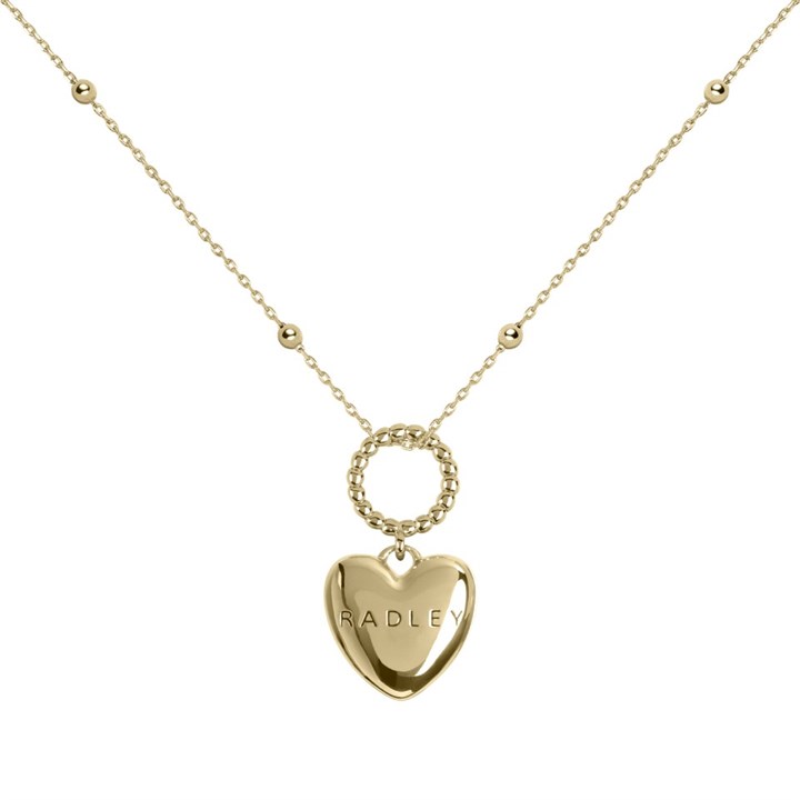 Radley RYJ2502S Gold Tone Heart Charm Necklace - J81950