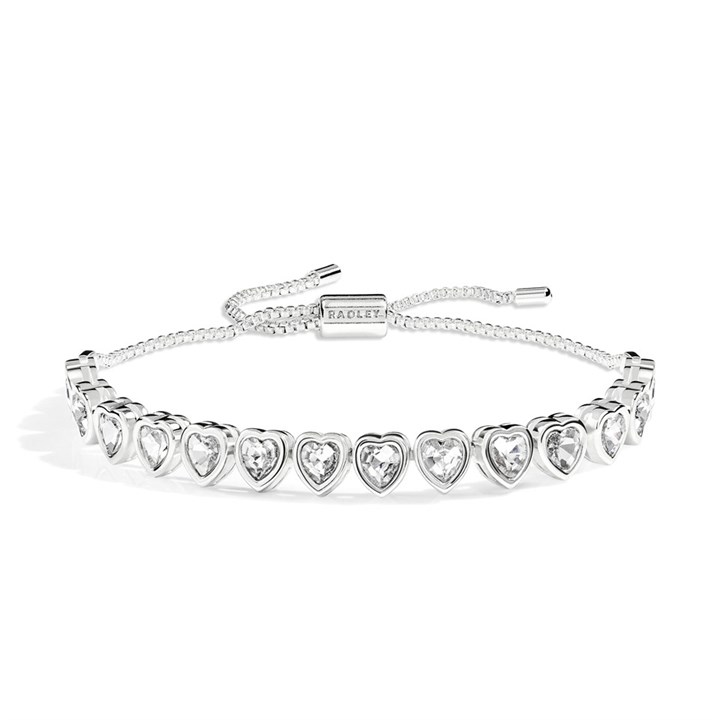 Radley RYJ3435S Silver Tone Stone Heart Bracelet - J81965