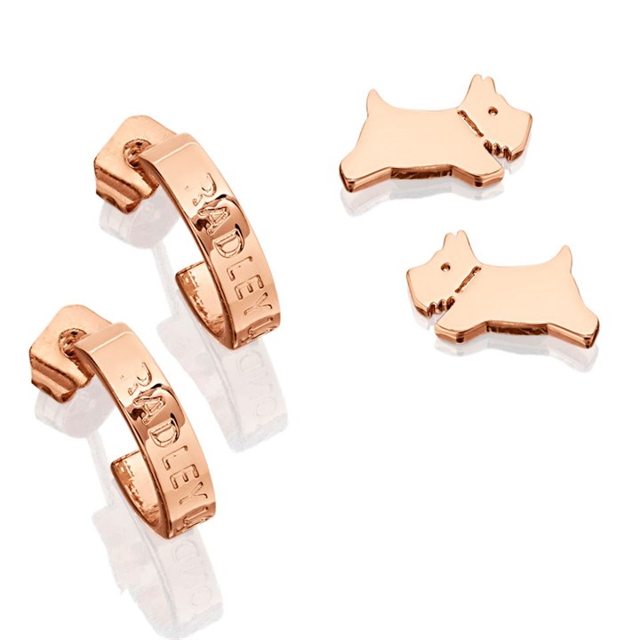 Radley RYJ1228S Rose Tone Earring Gift Set - J81987