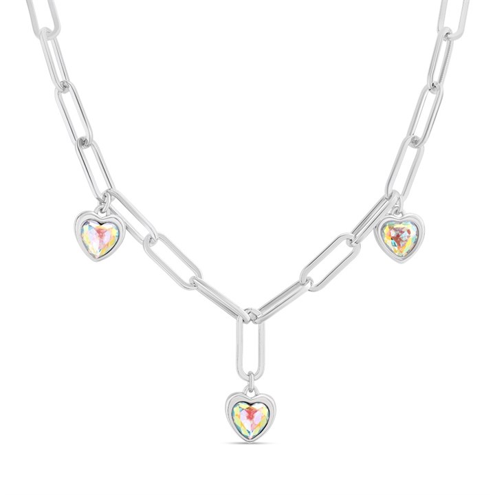 Fiorelli XN1466 Crystal AB Heart Charm Necklace - J82105