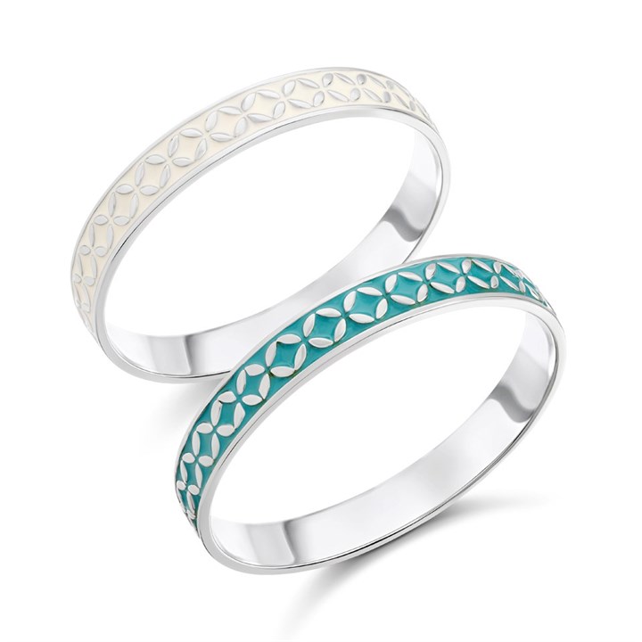 Fiorelli XB1474 Enamel Two Bangle Set - J82111