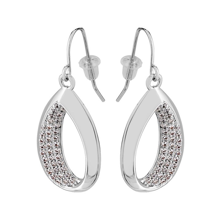 Fiorelli XE1590 Crystal Teardrop Hook Wire Earrings - J82413