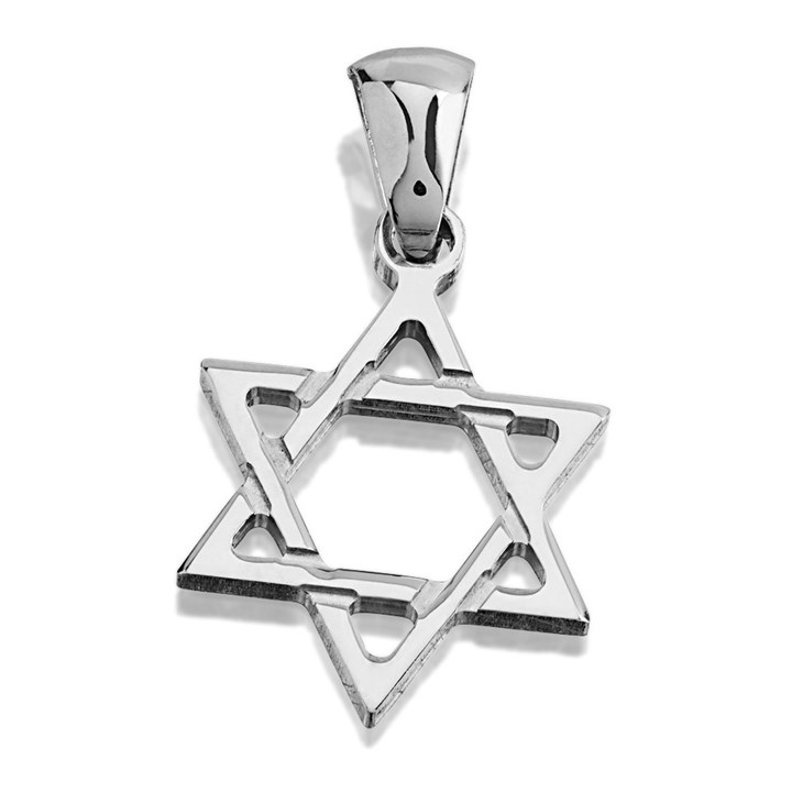 Silver Star Of David Charm - J90001