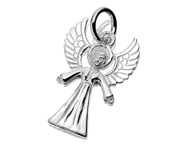 Silver Angel Charm - J9008