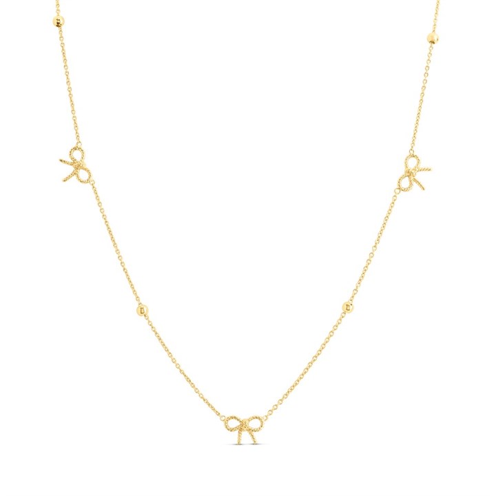 Olivia Burton OBJ16VBN18 Vintage Bow Gold Plated Necklace - J9781