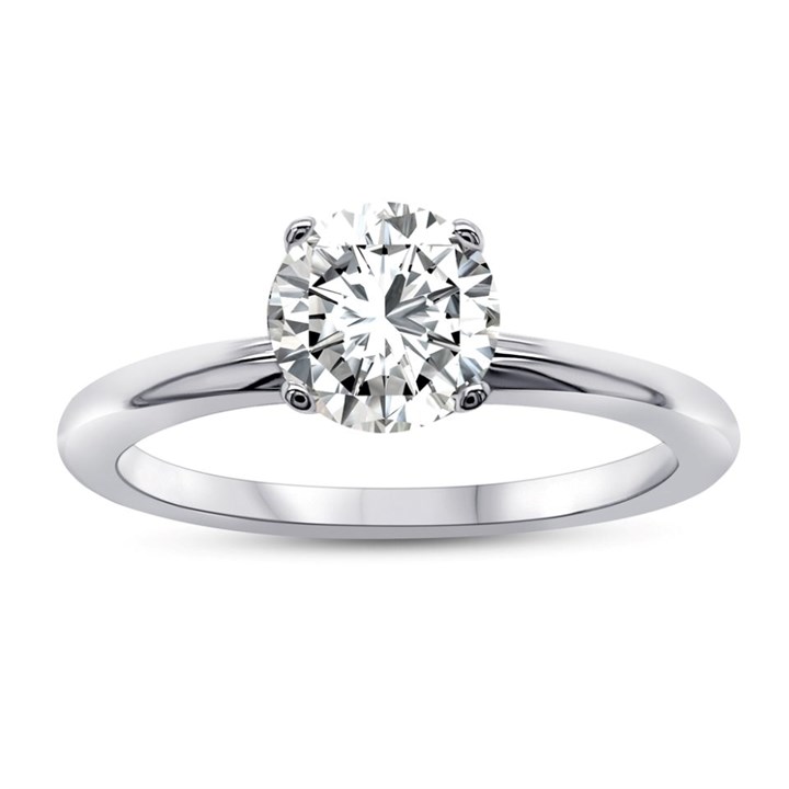 Blossom 9ct White Gold Lab Grown Diamond Solitaire Ring -  1.05ct - L40005