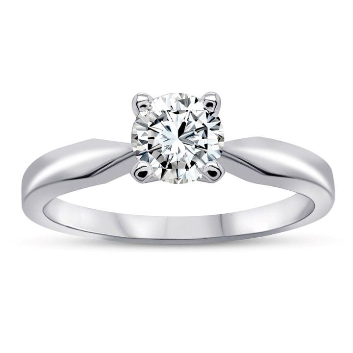 Blossom 9ct White Gold Lab Grown Diamond Solitaire Ring - 1.5ct - L40008