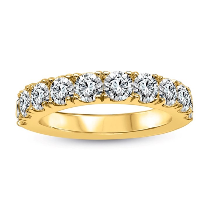 Blossom 9ct Gold Lab Grown Diamond Half Eternity Ring - 1.5ct - L40012