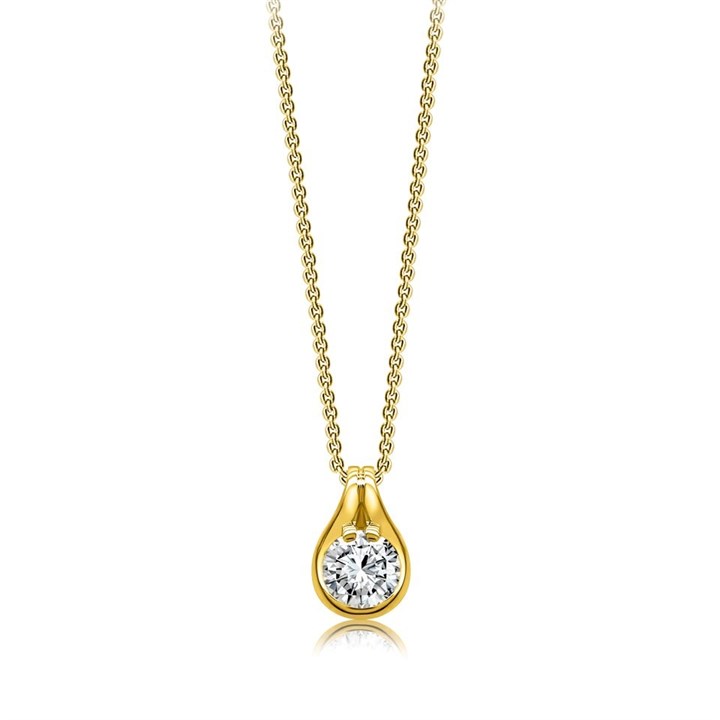 Blossom 9ct Gold Lab Grown Diamond Necklace - 1/2ct - L40084