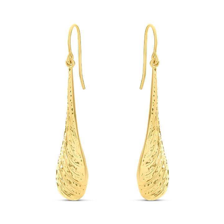 AUREUS Sterling Silver & 9ct Bonded Gold Hook Wire Earrings - M3405