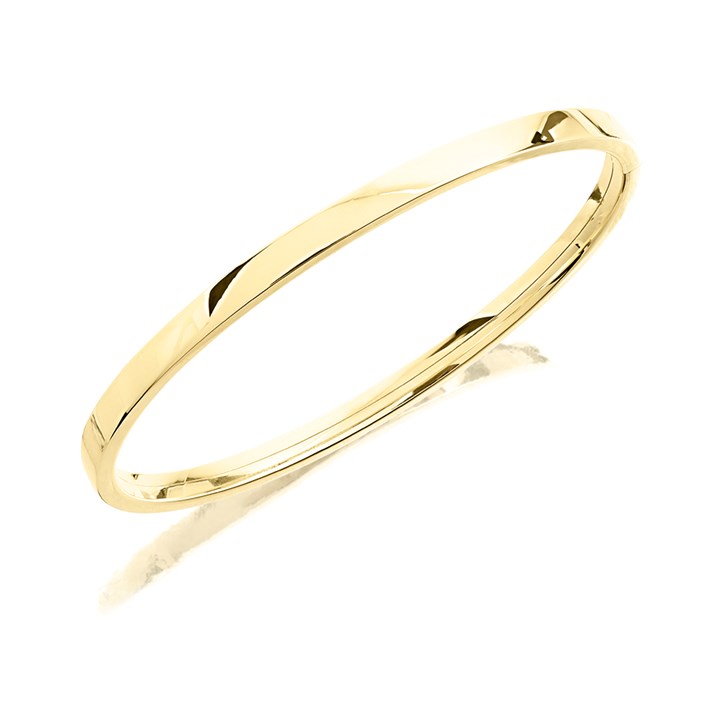 AUREUS Sterling Silver & 9ct Bonded Gold Bangle - M3503
