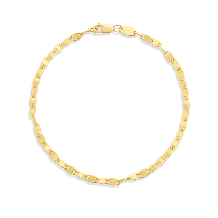 AUREUS Silver & 9ct Bonded Gold Valentino Bracelet - M3751