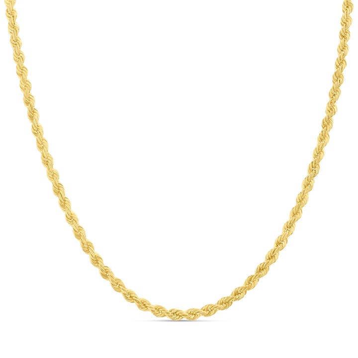 AUREUS Sterling Silver & 9ct Bonded Gold Rope Necklace - M3804