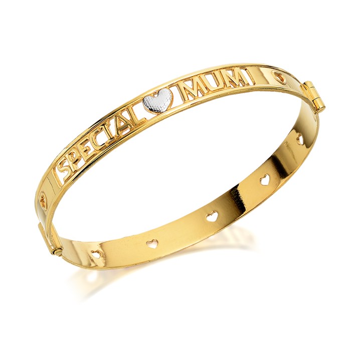 Rolled Gold Special Mum Bangle - M9351
