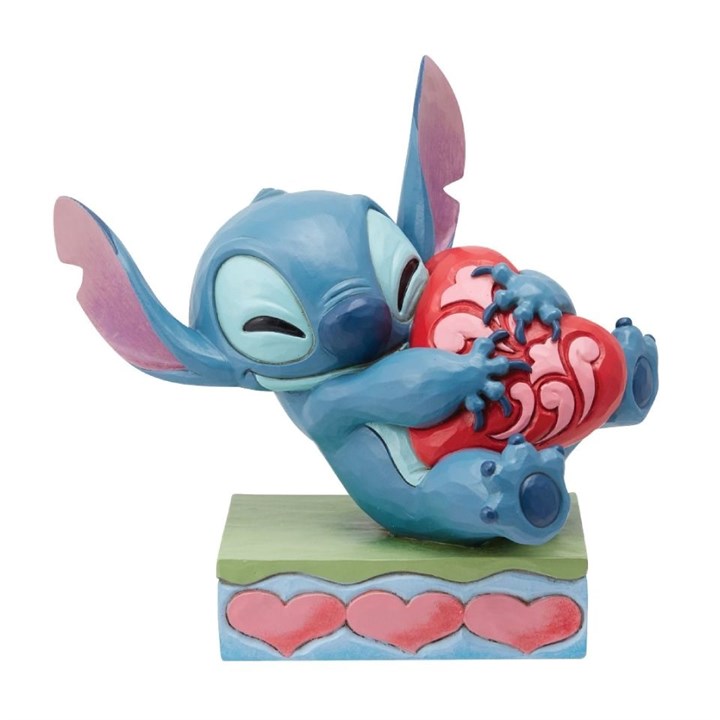 Disney Traditions 6014316 Stitch Hugging A Heart - P01551