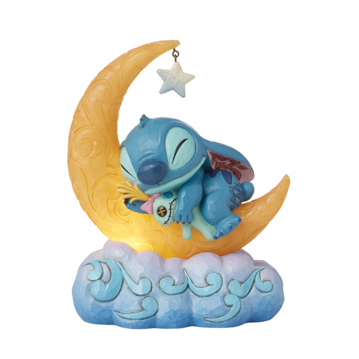 Disney Traditions 6016334 Stitch And Scrump On Moon - P01599
