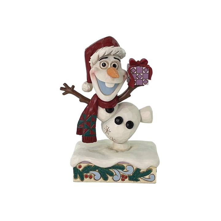 Disney Traditions 6016888 Olaf Holding Gift - P01634