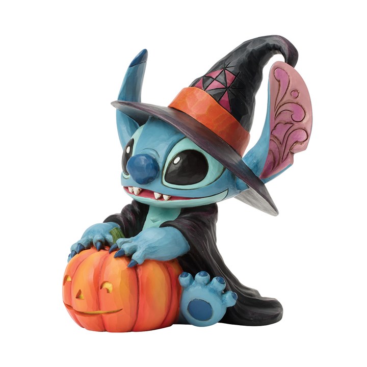 Disney Traditions 6017942 Stitch Witch With LED Pumpkin - P01693