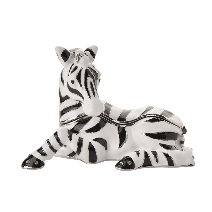 15779 Treasured Trinkets Sitting Zebra Ornament Box - P12221