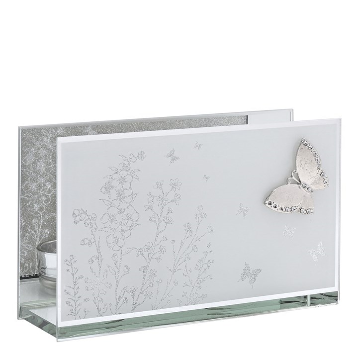 Sophia Double Butterfly Glass Tealight Holder - P2297