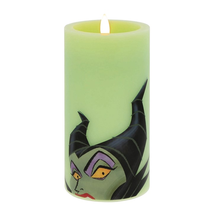 DISVILED01N Maleficent Green LED Candle - P2308
