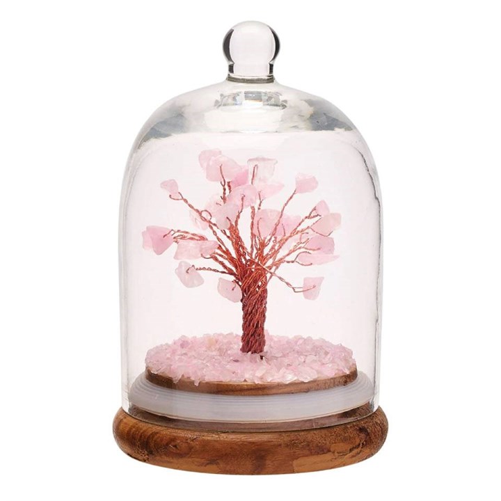 Rose Quartz Gemstone Tree - P3803