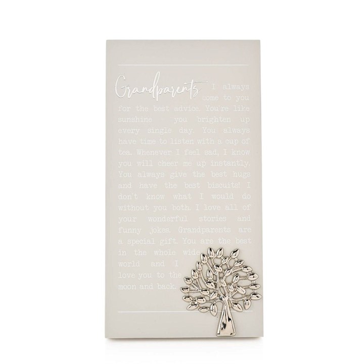 Moments Grandparents Standing Plaque - P4118