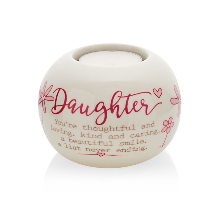 Said With Sentiment 7222 Daughter Tealight Holder - P4258