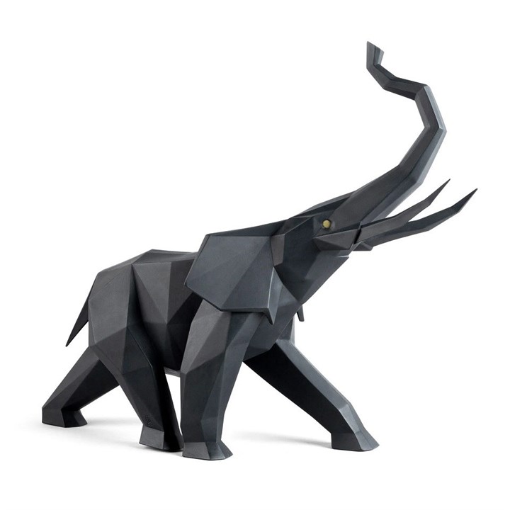 Lladro 01009559 Elephant (Black) - P44128