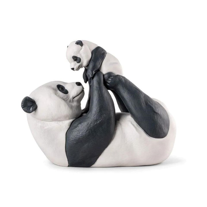 Lladro 01009685 Mother Panda And Cub - P44135