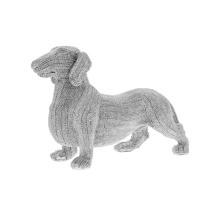 Silver Art Dachshund Standing - P5018
