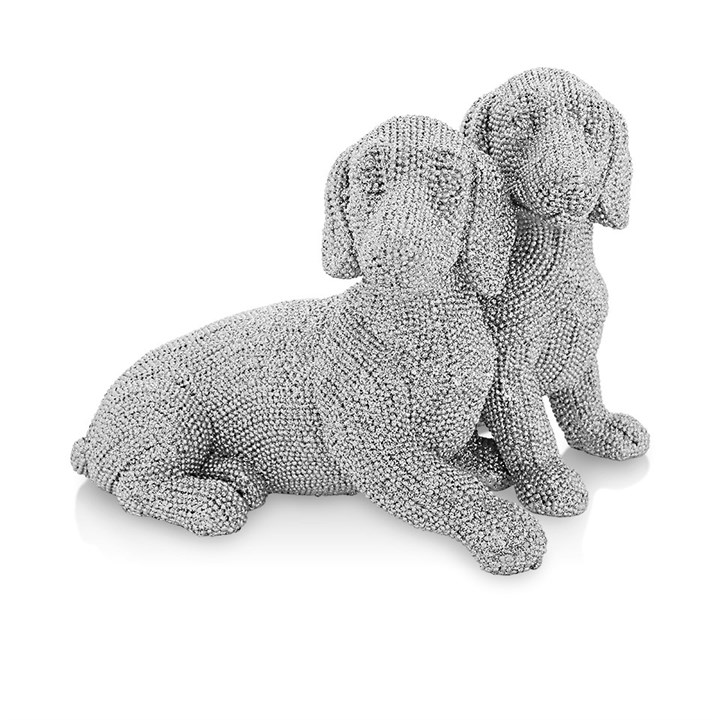 Silver Art Double Dachshund - P5026