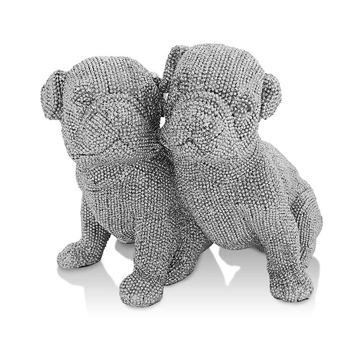 Silver Art Twin Pug - P5027