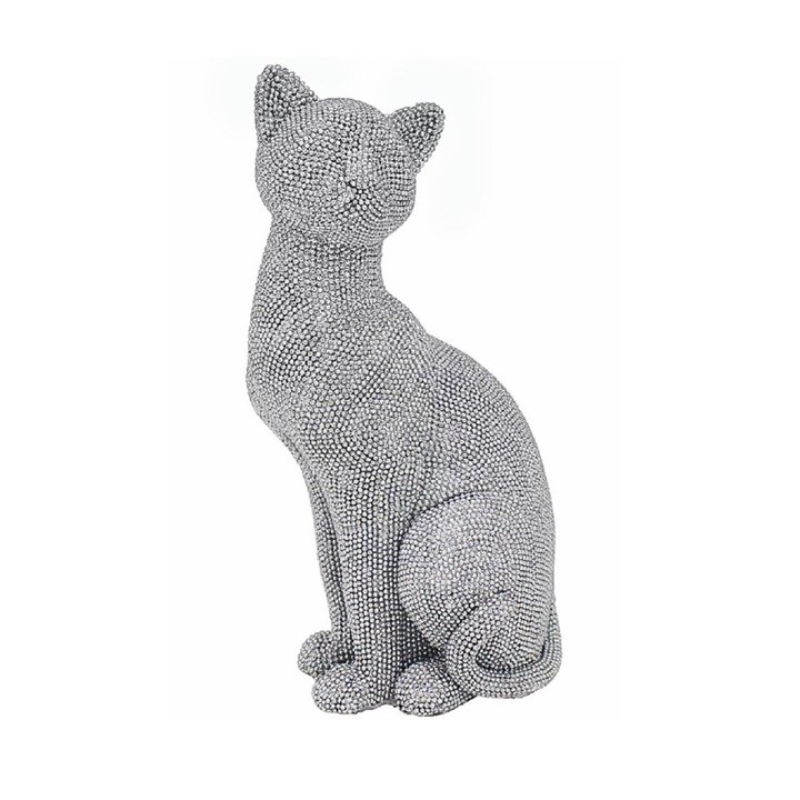 Silver Art Cat Sitting - P5030
