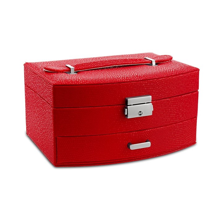 Mele & Co Red Curved Jewellery Box - P55167